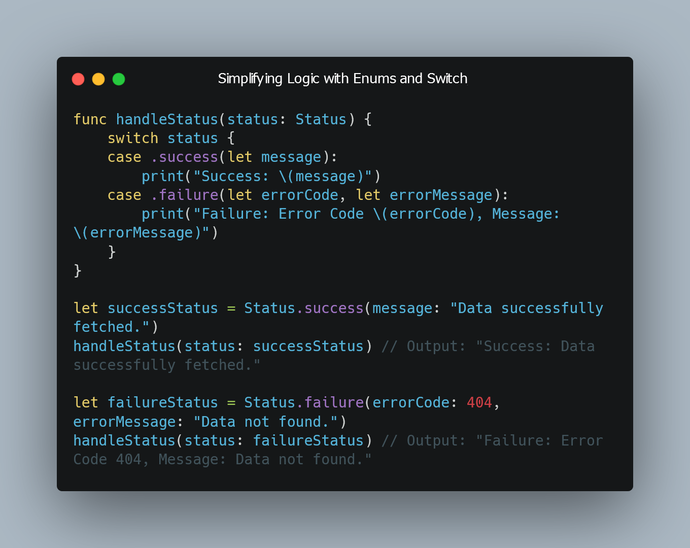 Simplifying Logic with Enums and Switch/Case