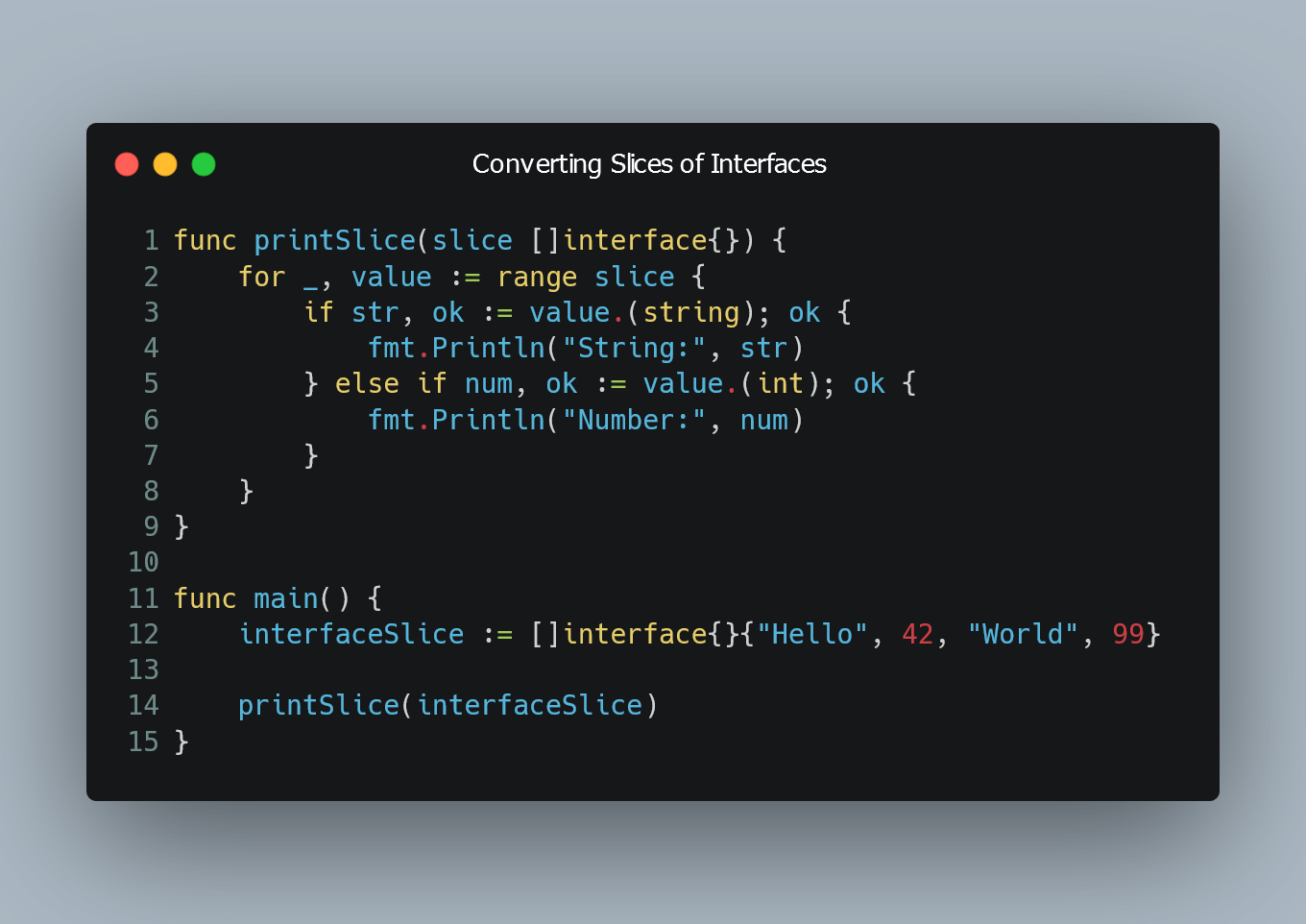 Converting Slices of Interfaces