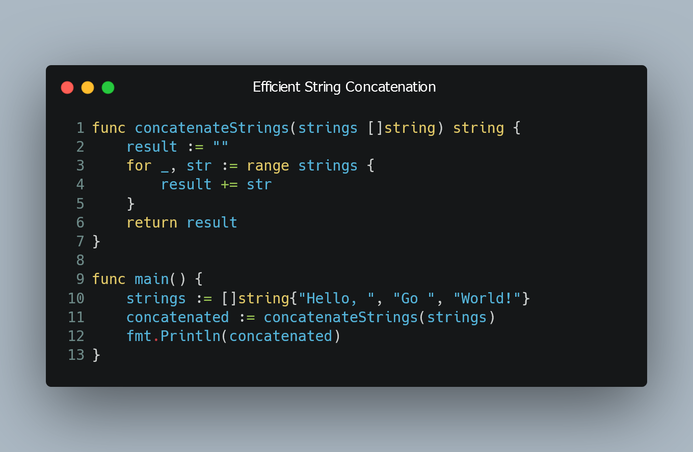 Efficient String Concatenation