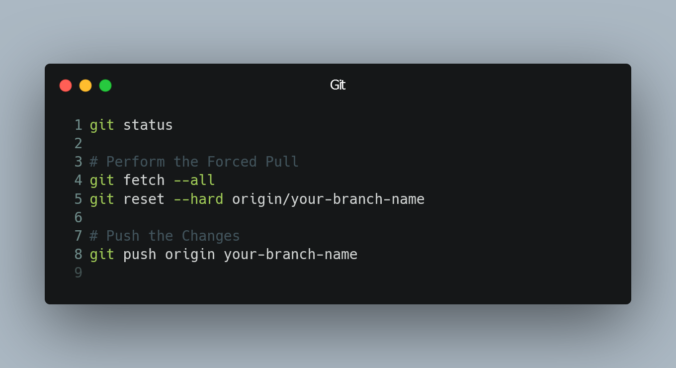 Force Git Pull: Master Command to Sync Your Repositories Effortlessly